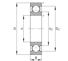 S 6201-C, ă(ni)Y(ji)(gu)C (j) DIN 625-1 ˜ʵҪߴ