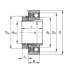 {(dio)S 2213-K-2RS-TVH-C3 + H313, (j) DIN 630  DIN 5415 (bio)(zhn)Ҫߴ, F׺;oɂ(c)ܷ