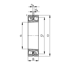 {ĝLS 241/670-B-K30-MB, (j) DIN 635-2 ˜ʵҪߴ, FF 1:30